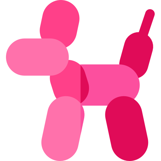 dog dog balloon icon